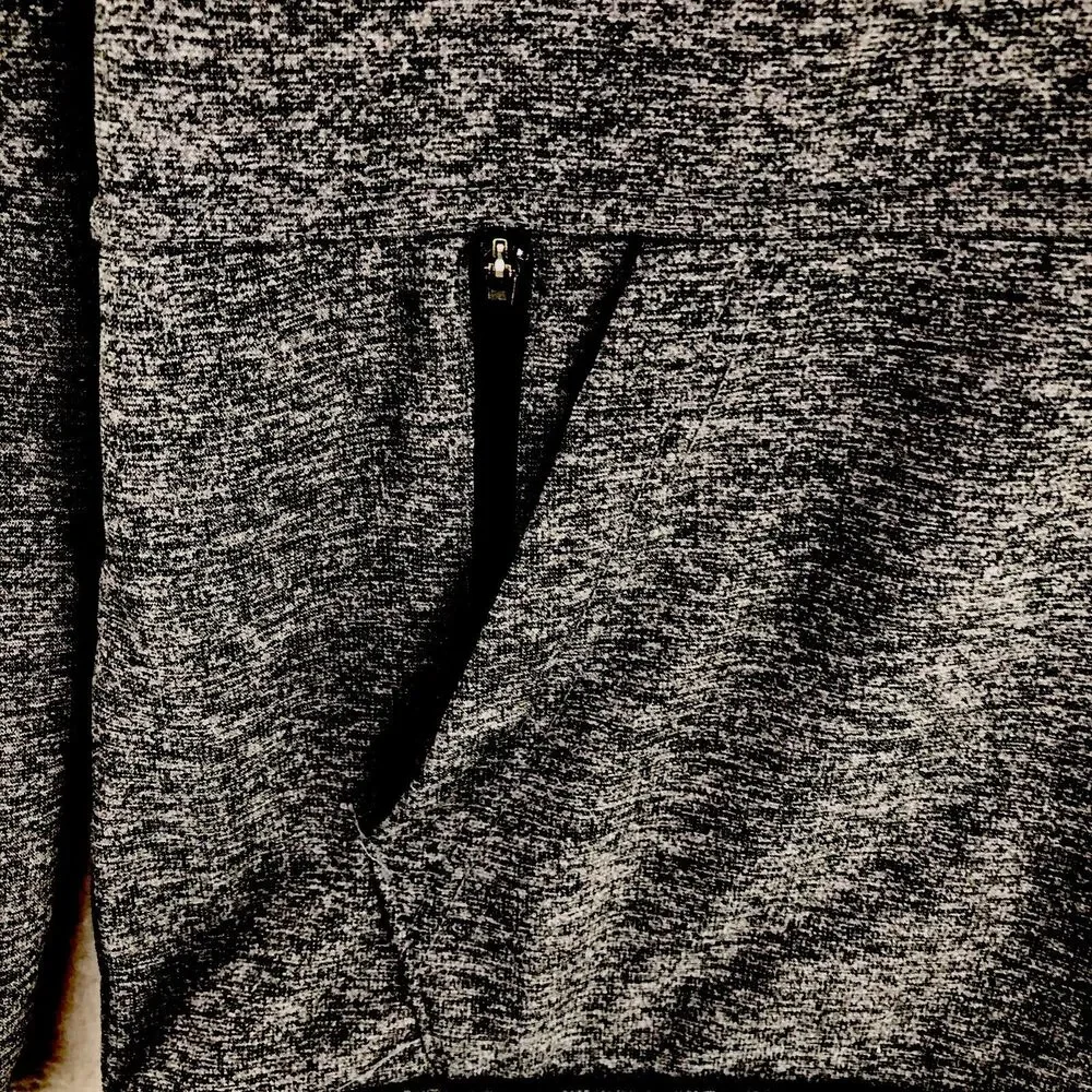 Nike Sweatshirt Men's Small Gray Dri-Fit Training Therma Zip Pocket Standard